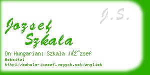 jozsef szkala business card